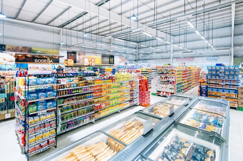 photo of supermarket supported by food distributors in singapore