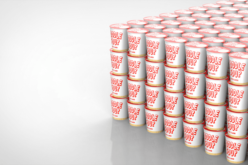 image of cup noodles distributed by wholesales asian food distributors in Europe