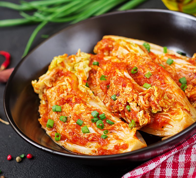 Chinese cabbage. Kimchi cabbage. Korean traditional food